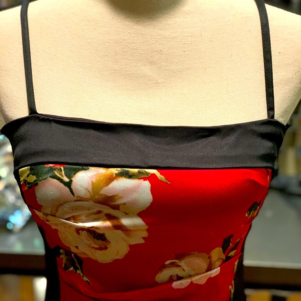 A holiday party dress. Hugs your curves